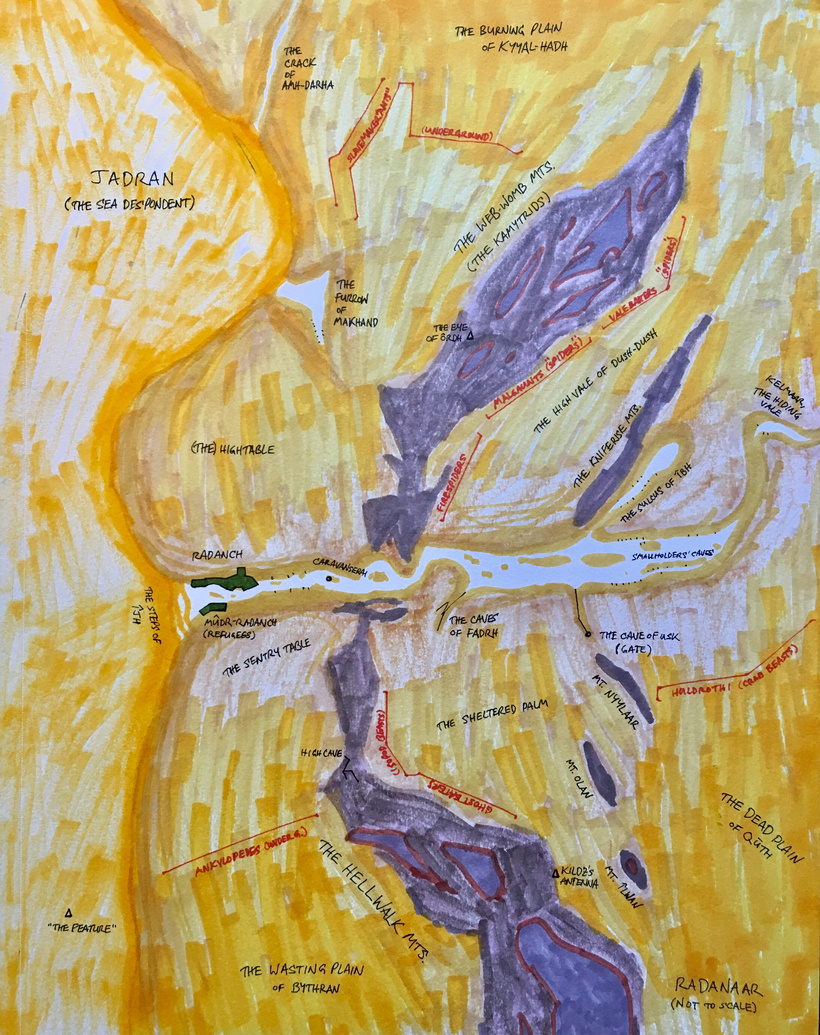 original Radanaar map by Wythe M